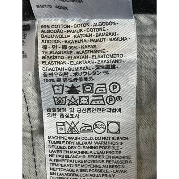 Levis Jeans Mens 42x32 Black 501 XX Denim Button Fly Casual Straight Adult - Picture 9 of 13